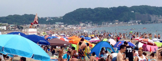 由比ガ浜海岸(神奈川県鎌倉市)