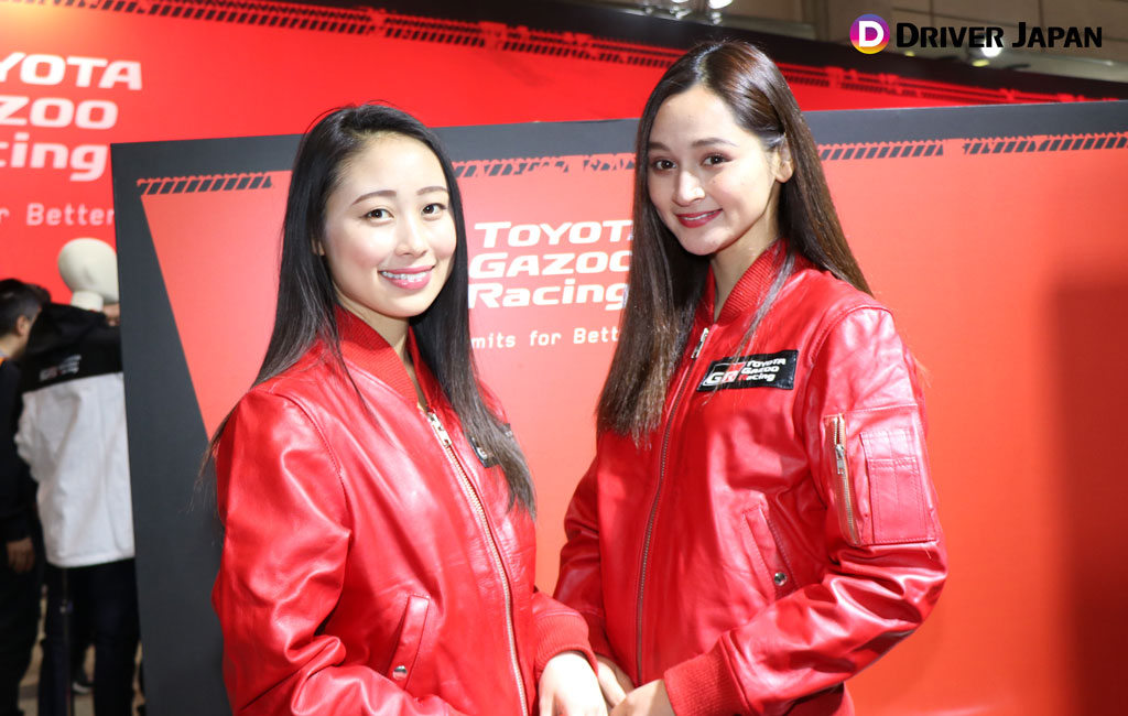 オートサロン2019 TOYOTA GAZOO Racing ブースにいたGAZOO Ladyのお二人