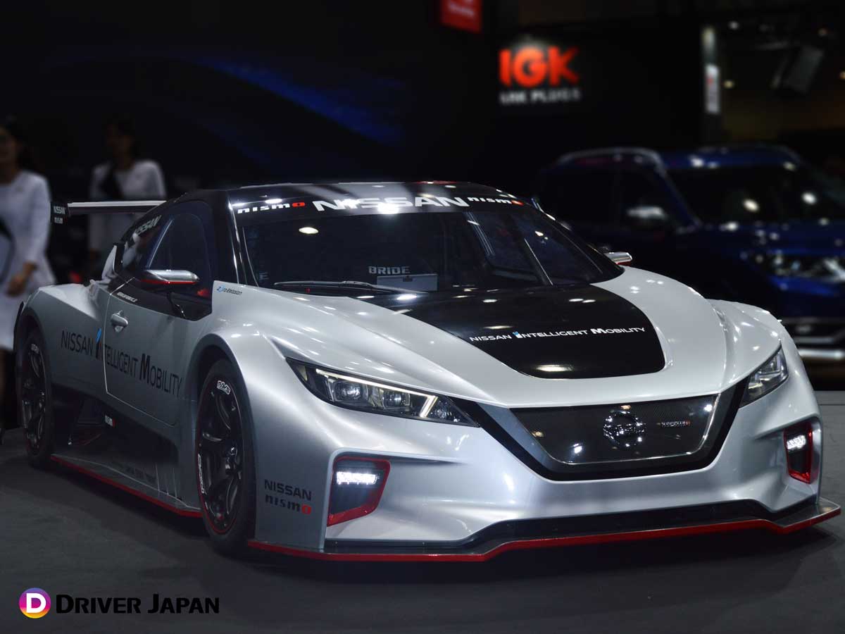 日産ブースで展示されていた「NISSAN LEAF NISMO RC」